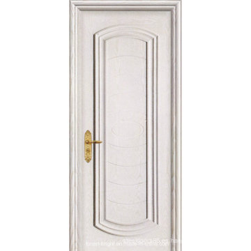 Puerta de madera del interior de la puerta de Craftsman del moldeado levantado